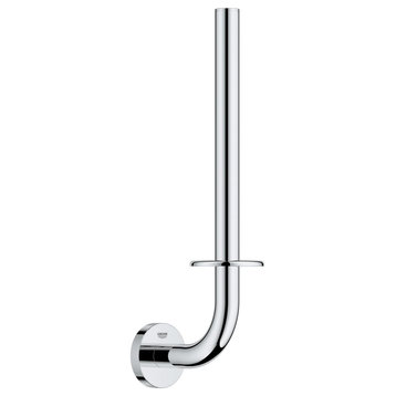 Grohe 41 078 Essentials Wall Mounted Spring Bar Toilet Paper - Starlight Chrome