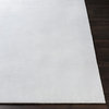 Surya Wilkinson WLK-1000 Solid & Border Area Rug, White, 8' x 10' Rectangle