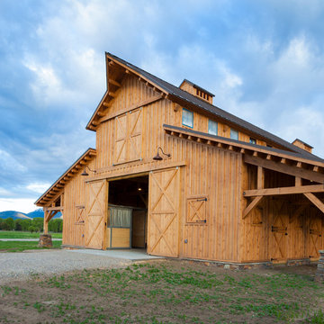 Wyoming Horse Barn