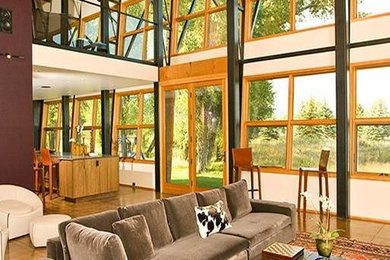 Example of a trendy living room design in Other