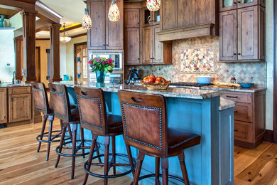 Example of a classic kitchen design in Other