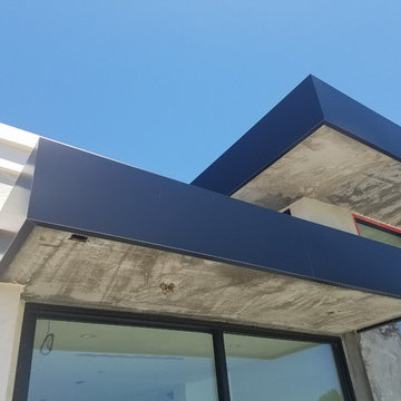 Anodized Aluminum .050 LA Extra Dark Bronze. Custom Home, Glendale CA. (Phase 1)