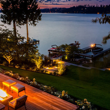 Beach Style Waterfront Estate, Mercer Island