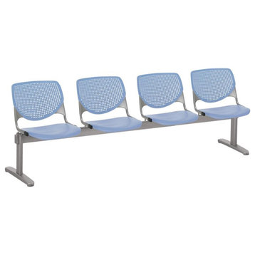 KFI KOOL 4 Seat Reception Bench - Peri Blue Seats & Backs