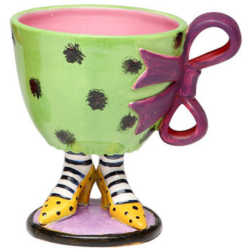 Green Dotted Heel Cup