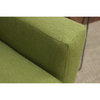 Modern Accent Chair, Removable Foam Seat Cushion and Track Arms, Fern Green