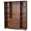 Family Wardrobe Optional Small Shelves, Set of 4, Mocha