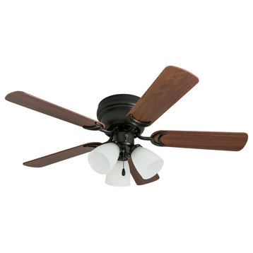Prominence Home Whitley Low Profile Ceiling Fan with Light, 42 inch