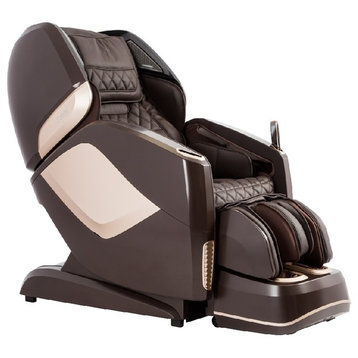 Osaki OS-Pro Maestro 4D L-Track Massage Chair With Foot Roller, Brown