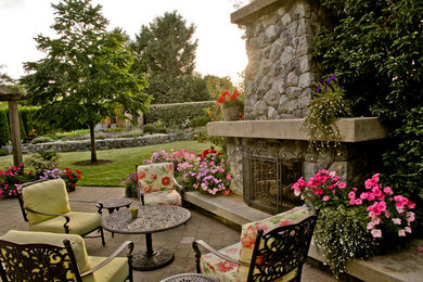 Mid-sized eclectic patio photo in Vancouver