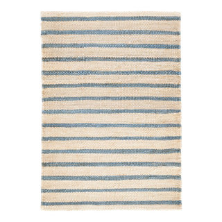 Moana Stripe Woven Jute Rug, 8'x10' - Beach Style - Area Rugs - by ...