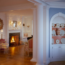 downstairs