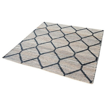 Dimond Home 8905-074 Rug In Natural/Black, 16" Square