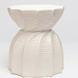 Bea Stool - Glossy White - Clayton Gray Home - Bar Stools And Counter Stools