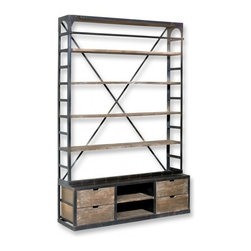 Hutch Style Bookcase - Bookcases
