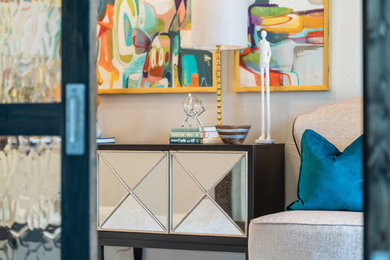 Trendy entryway photo in Houston