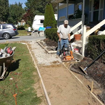 concrete pathway installation