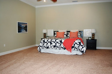 Bedroom - mediterranean bedroom idea in Tampa