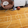 Mohawk Home Basketball Court Brown, 3' 4"x5' Area Rug