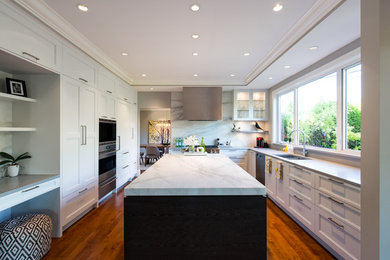 Example of a trendy kitchen design in Vancouver