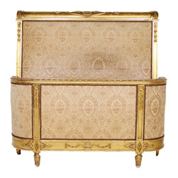 French Gilded Sigle Bed - Sleigh Beds
