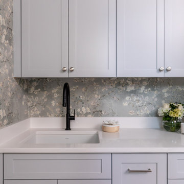 Raleigh NC Interior Design — Transitional Open-Concept Living with Bold Accents