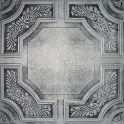 R 28 Styrofoam Ceiling Tile 20x20 - Antique Silver - Ceiling Tile