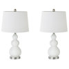 510 Design Covey Curved Glass Table Lamp, Set of 2 White