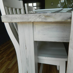 White Farmhouse Table - Dining Tables