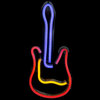 15.75" LED Neon Style Guitar Wall Sign