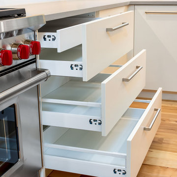 Complete home remodel with custom IKEA kitchen and wolf appliances