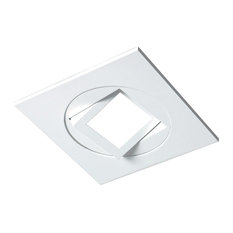 4" White Square Multi-Adjustable Recessed LED Downlight, 3000k