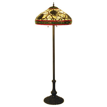 Meyda lighting 103185 61" High Tiffany Pinecone Floor Lamp