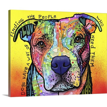 Dogs Have A Way Wrapped Canvas Art Print, 14"x11"x1.5"
