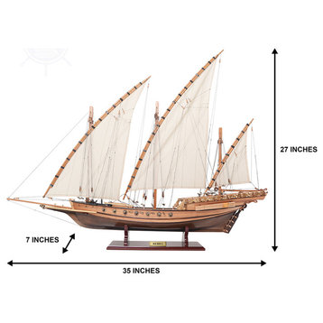 Xebec Wooden Handcrafted boat model