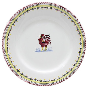 Orvieto Red Rooster Simple Dinner Plate