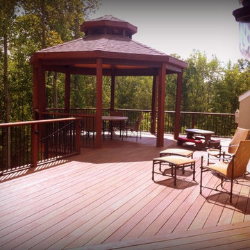 Raised Ipe Deck with Open Gazebo