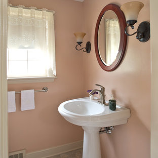 Foton och badrumsinspiration för badrum i Philadelphia, med rosa ...