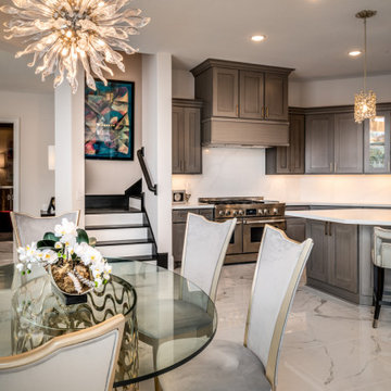Transitional Riverstone Home with Asian Influence