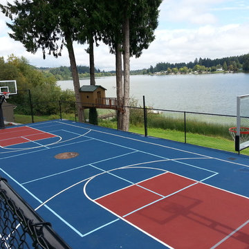 Randy S's Pro Dunk Diamond Basketball System on a 40x90 in Olympia, WA