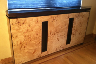 Espresso Walnut and Maple Burl Radiator Covers