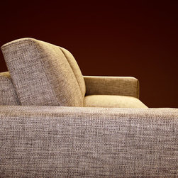 Metaphor | Fully Upholstered Sofa with Wood Legs &mdash; Detail of Backrest - Sofas