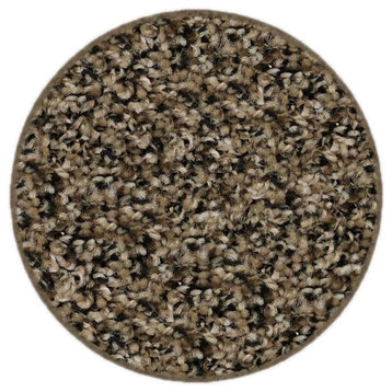 Warm Touch 35 oz. Carpet Rug Collection Browest Pepper Ridge Round 12'