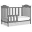 Dream On Me Bella Rose Classic Convertible Crib in Steel Gray