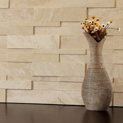 3d Natural Stone Wall Cladding - Saturnia Travertine - Tile