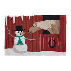 Liora Manne Frontporch Farm To Table Indoor/Outdoor Rug Red 2'x3'