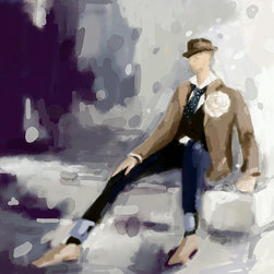 Man In A Fedora Fashion Illustration Art - Fine Art Prints