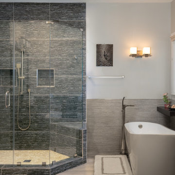 Sophisticated Master Bathroom Remodel in Ashburn VA