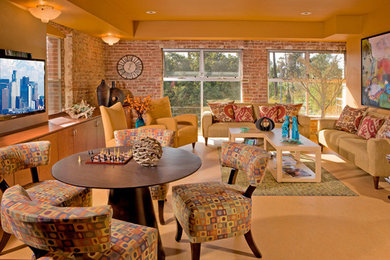 Living room - contemporary living room idea in Los Angeles