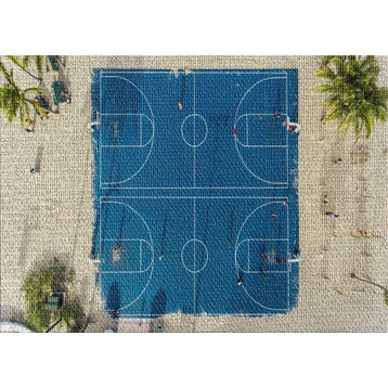 Basketball Courts Area Rug, 5'0"x7'0"